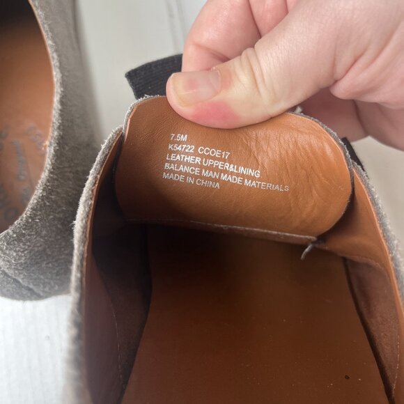 Kork-Ease Beryl Grey Suede Slip-On Shoes – Size 7.5 – Comfort Footbed - Picture 6 of 7